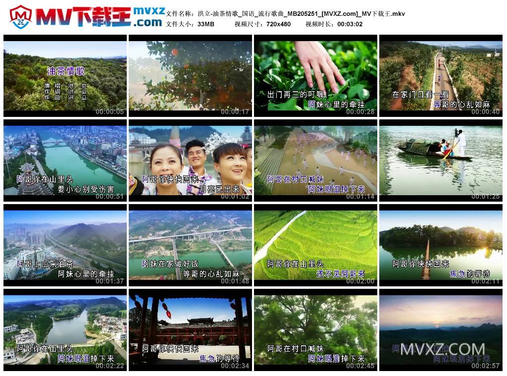 洪立-油茶情歌_国语_流行歌曲_MB205251